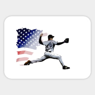 Fastball Pitch - Baseball Pitcher Sticker